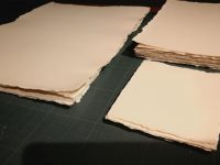papier velin d’Arches découpe bords déchirés